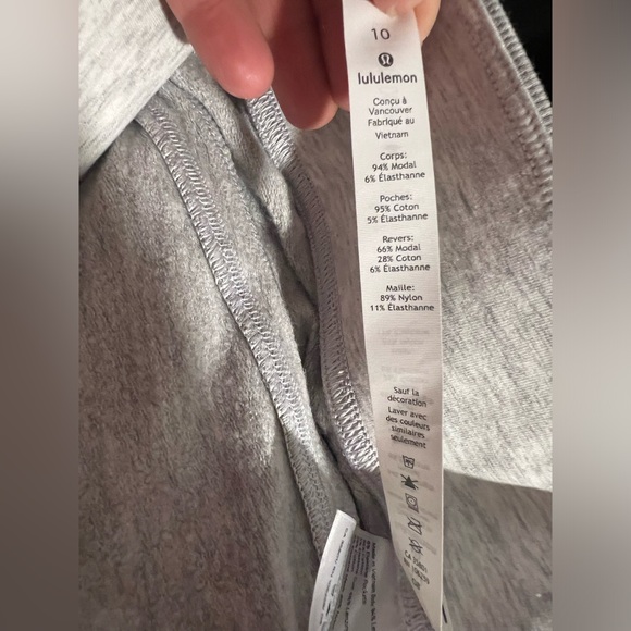 Lululemon Warm Down Jogger II Heathered Core Medium Grey size 12 worn once EUC - Picture 11 of 11